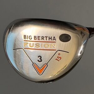 Callaway Big Bertha Fusion 3 Wood‎ 15 Degree Aldila NVS 55-R 350